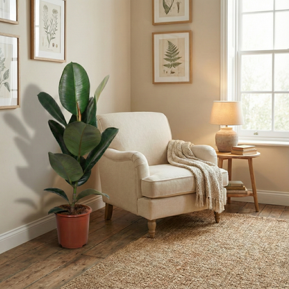 Rubber Plant; Ficus Elastica Robusta | 65cm