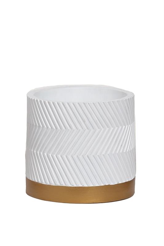 Groovy Pot White | Ø14cm